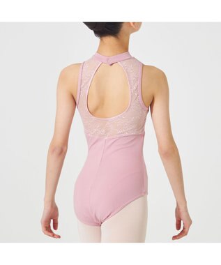 Chacott ハイネックレオタード グレイッシュローズ