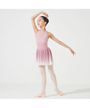 Chacott ハイネックレオタード グレイッシュローズ