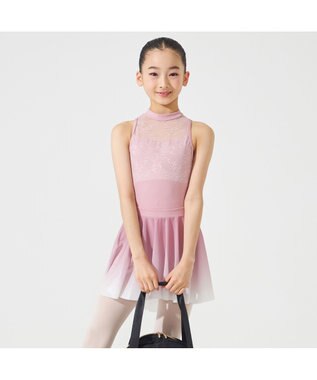 Chacott ハイネックレオタード グレイッシュローズ