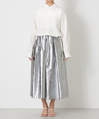 NAVE 【Nave】ホイルプリント スカート シルバー系