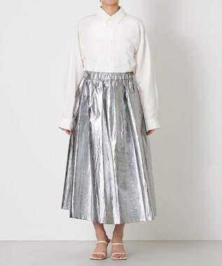 NAVE 【Nave】ホイルプリント スカート シルバー系