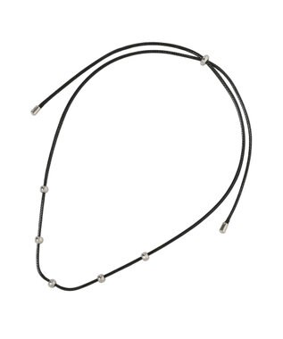 earth music&ecology メタルポイントコードネックレス Silver