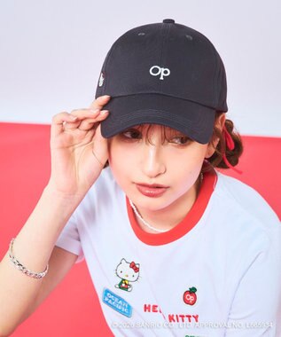 OP／FILA 【Ocean Pacific×ハローキティ】ワンポイントキャップ チャコールグレー