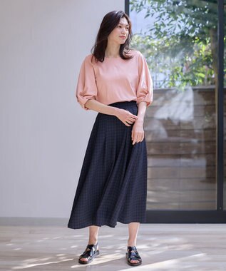 ANY シルケットスムース タックスリーブプルオーバー ピンク