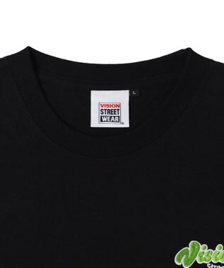 WEGO 【ユニセックス着用ITEM】別注VISIONグラフィックスリーブプリントT（LS） ブラック