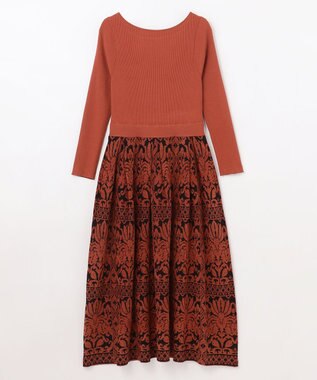 フラワープリーツニットワンピース / GRACE CONTINENTAL  