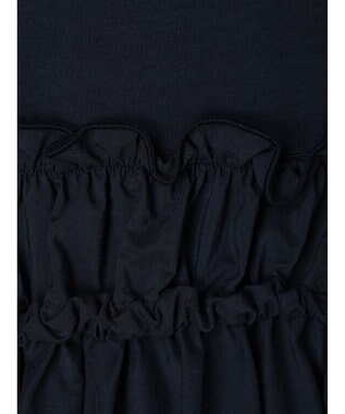 Green Parks armonia.異素材切替ドルマンワンピース Navy