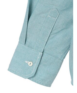 Green Parks オックス先染めシャツ Green