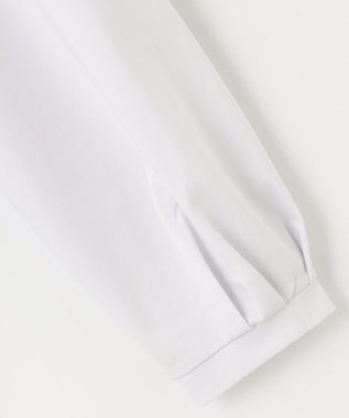 J.PRESS LADIES S 【吸水速乾】プレーティングジャージー フリル襟 カットソー ライトグレー系