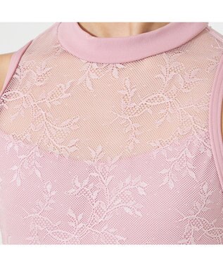 Chacott ハイネックレオタード グレイッシュローズ