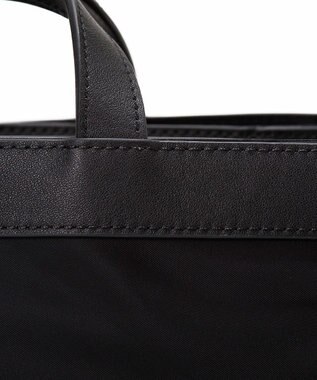TOPKAPI 【Breath TOPKAPI】防水ナイロン レザーコンビ ミニトート ショルダーバッグ ブラック