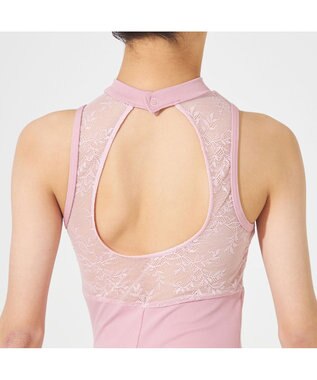 Chacott ハイネックレオタード グレイッシュローズ