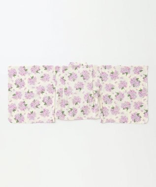 ANY KIDS ロング丈 浴衣 セット オフホワイト×アジサイ