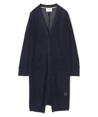 BEIGE， OPTICAL / ペーパーヤーンシアーロングカーディガン Navy