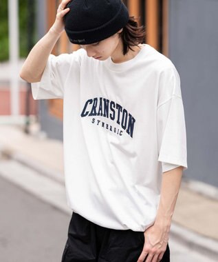 WEGO 【接触冷感/ユニセックス着用ITEM】カレッジロゴグラフィックT（SS） ホワイト