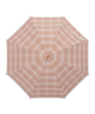 MOONBAT GRACY(グレイシー) 晴雨兼用日傘 長傘 T/C Neo classic check テラコッタ
