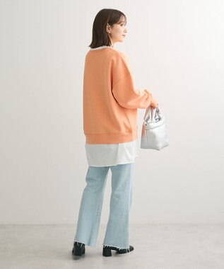 Green Parks 裏起毛アソートロゴプルオーバー Orange