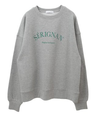 Green Parks 裏起毛アソートロゴプルオーバー Gray Mixture