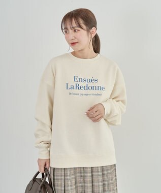 Green Parks 裏起毛アソートロゴプルオーバー Ecru