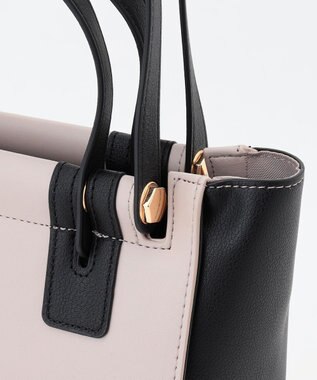 組曲 2WAYハンドルスクエアトート バッグ アイスグレー系1