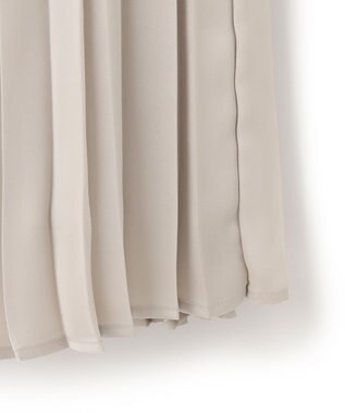 ICB 【洗える】 レザーライクプリーツスカート トープ系