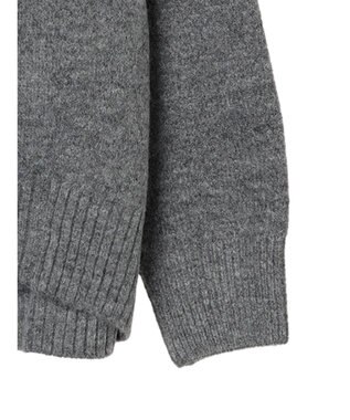 Green Parks ｆｕｗａっとメランジ前後差ニットプルオーバー Gray