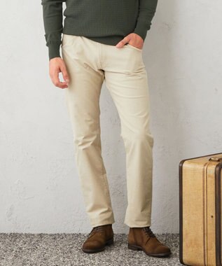 JOSEPH ABBOUD 【裏起毛/ストレッチ】5ポケットオーガニックカルゼ パンツ ベージュ系
