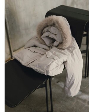 Te chichi 【宮本茉由着用】フードショートダウンジャケット Ｓグレー