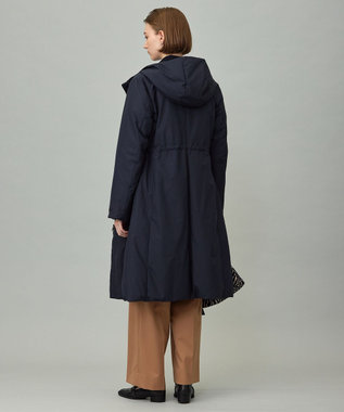 ICB L 【WEB＆一部店舗限定・撥水加工】ADSダウン  フーデットロングコート ネイビー系