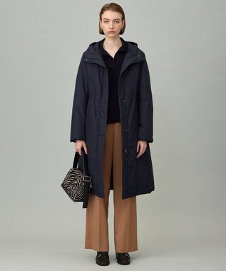 ICB L 【WEB＆一部店舗限定・撥水加工】ADSダウン  フーデットロングコート ネイビー系