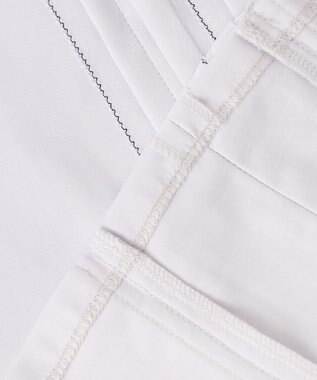 J.PRESS LADIES S 【吸水速乾】プレーティングジャージー フリル襟 カットソー ライトグレー系