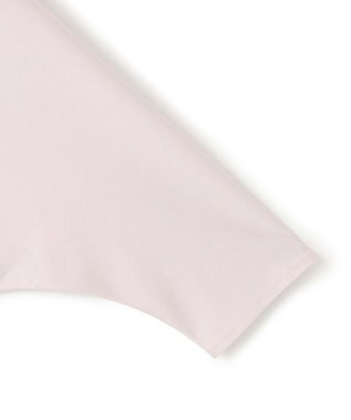 ICB 【洗える】トリアセサテンスムース 5分袖プルオーバー パールグレー系