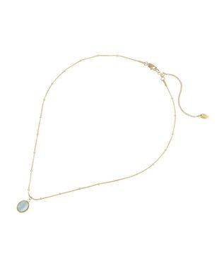 AMERICAN HOLIC 【ステンレス】ストーントップアソートネックレス Blue