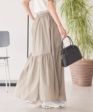 AMERICAN HOLIC ティアードギャザースカート Gray