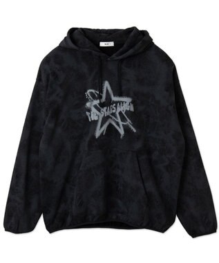 WEGO 【ユニセックス着用ITEM】スノーダイグラフィックビッグパーカー ブラック