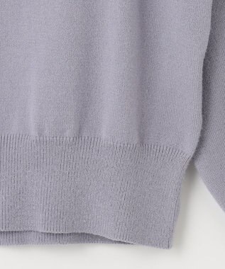 ANY SIS S 【低身長企画】バックパール調ポイント ニット ラベンダー