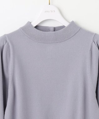 ANY SIS S 【低身長企画】バックパール調ポイント ニット ラベンダー