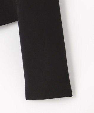 組曲 NOIR 【洗える】ウォッシャブルストレッチバックサテン ジャケット＋ワンピース ブラック系