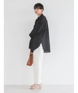 AMERICAN HOLIC ドビーストライプシャツ Black