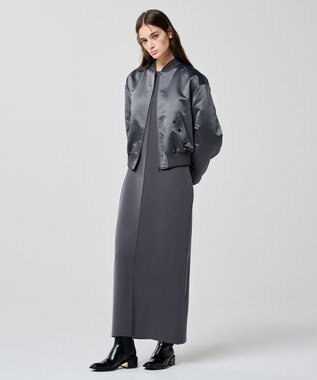 uncrave シルキーニット ワンピース（uncrave WHITE） スレート