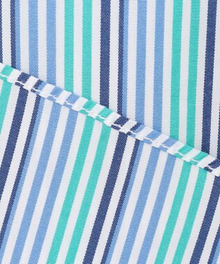 J.PRESS MEN SOMELOSコットンストライプ シャツ グリーン系1