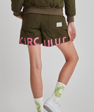 PW CIRCULUS 【WOMEN】ひょうたんキルティング中綿ショートパンツ カーキ系