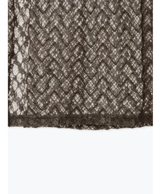 Te chichi パッチワークレース前後2WAY衿デザインTOPS《2025Autumn catalog item》 チャコールグレー