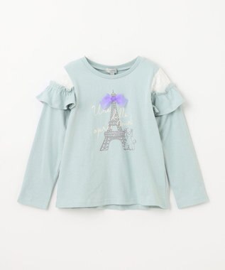 ANY KIDS フレンチモチーフ 長袖 Tシャツ ミント