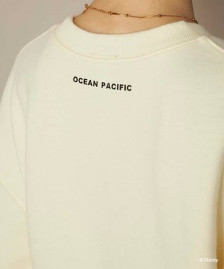 OP／FILA 【ocean pacific】ミッキー/裏毛クルースウェット【Disney/ディズニー】 アイボリー