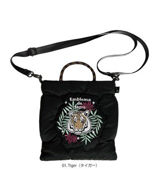 ROOTOTE 6842【フェザールー】FE.サコッシュ.ブロドゥリー-A 01：タイガー