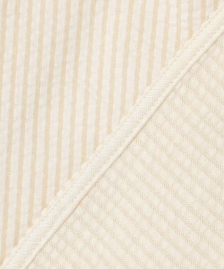 J.PRESS LADIES 【洗える・抗菌防臭・吸水速乾】サッカージャージー ペプラム カットソー オフ×イエロー系