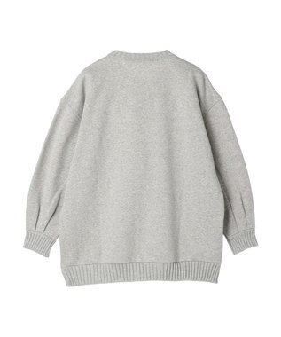 CRAFT STANDARD BOUTIQUE 片畔ニットドッキングチュニック Gray Mixture