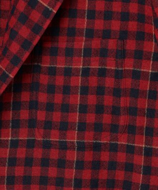 J.PRESS MEN 【J.PRESS ORIGINALS】Wool Nylon Refine Tartan Check 3B Sack Jacket / Japan Made レッド系4