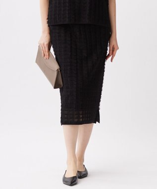 【セットアップ対応・洗える】シアーカットジャカード スカート